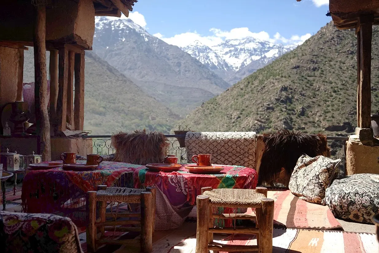 Berber family home Dades Valley mint tea traditional Morocco