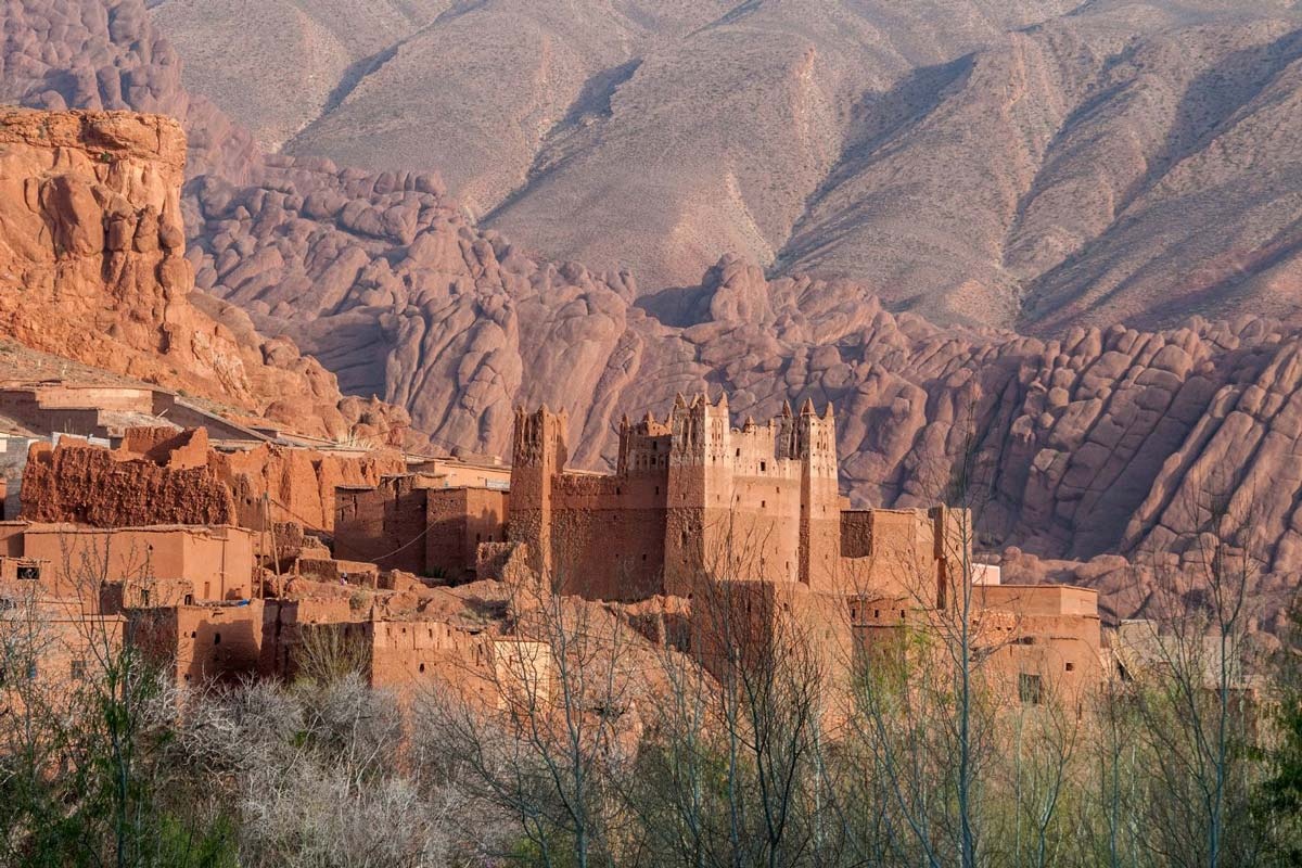 Dades Valley gorge canyon road Morocco