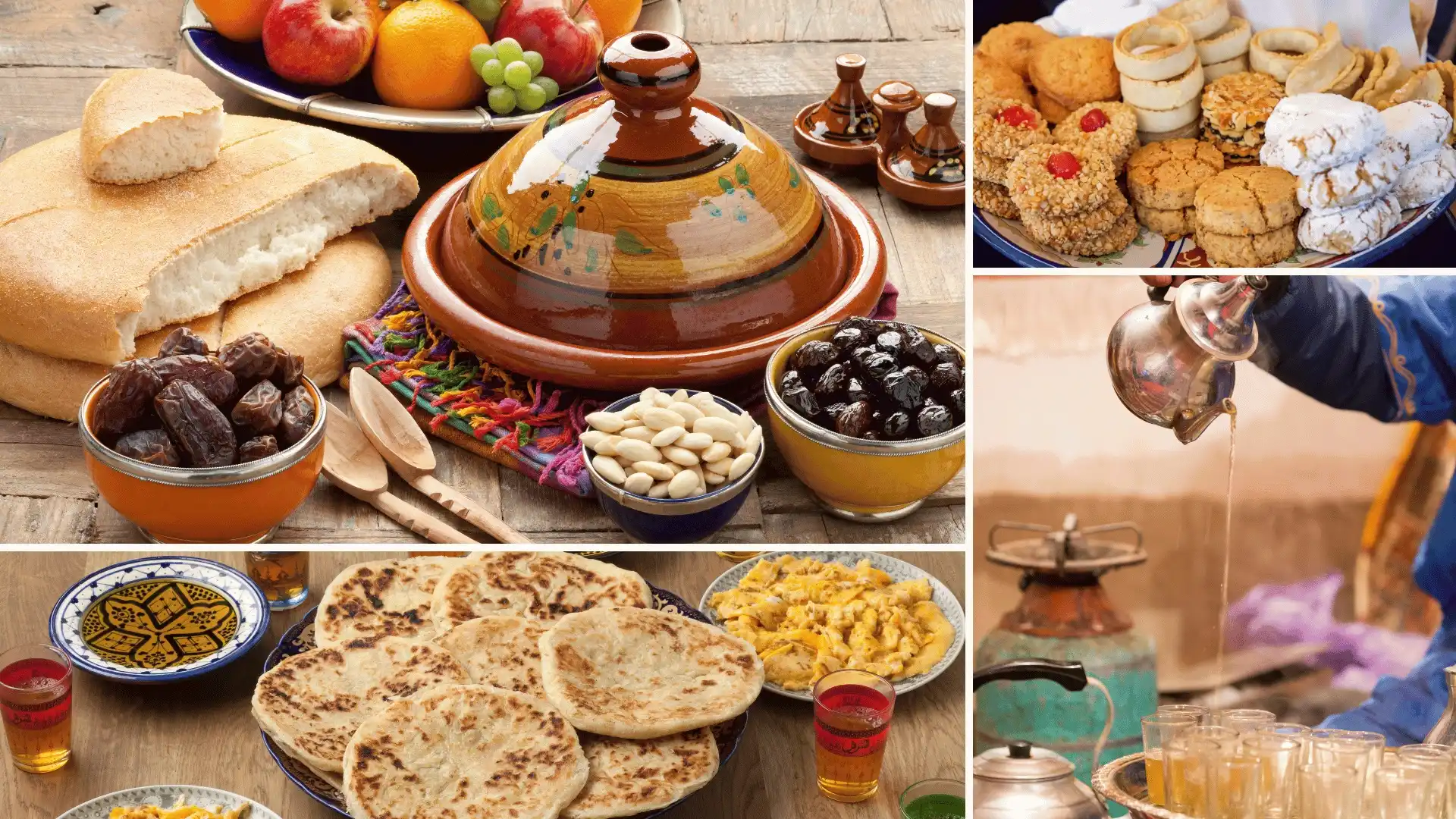 Traditional Moroccan tagine meal at a Berber home in Dades Gorges
